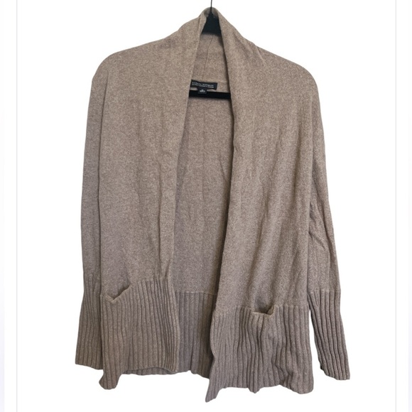 Banana Republic Luxury Cashmere Blend Tan Cardigan - Picture 2 of 6